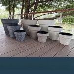 초대형 화분 특대형 플라스틱 텃밭용 가든 대형화분 원형 빅사이즈 홑화분 연꽃 : 다온무역7