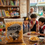 해륙 이브콘 2kg 대용량 과자 업소용 주전부리 추억의 옛날 과자 브이콘 : 알집상회
