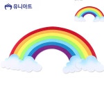 [일일오품] 게시판꾸미기 펠트장식 펠트아트 어린이집환경판 무지개 투톤 : 일일오품