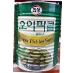 진양 오이 피클 슬라이스 3kg 대용량 업소용 식재료 피자 파스타 사이드 자재 : 동일 유통