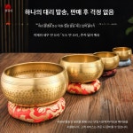 히말 싱잉볼 명상 종 네팔 요가 불교 대형 12cm 테라피 힐링 티벳 : 에이브샵