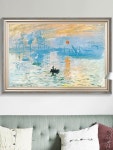 유화캔버스액자틀 빈티지 그림 미술액자 프레임 제품 회화 외부 액자재료 틀 벽장식 30x40cm 액자 블루 : 디지털다온드림
