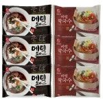 본고장 메밀소바 1인분 3개 비빔막구수 혼합 여름철별미 식사 일식 중식 혼밥 한식 외식 : 다올05