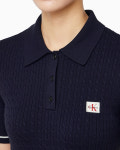 캘빈클라인 진 캘빈클라인 CALVIN KLEIN 여성 CK 니트 반팔 원피스 네이비 47F323G 9EI : 정품 브랜드 아울렛 공홈