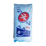 국산 삼현 꽃소금 15kg / 요리용 / 조리용 : 베리베리shop