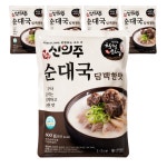 신의주 찹쌀순대 담백한맛 순대국 600g X 5개 : 브랜맥스