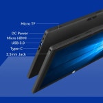 2in1 윈도우 PC 10.1인치 태블릿 인텔 셀러론 J4125 8G 램 128G SSD 1280x800 IPS 11 OS 비즈니스 사무용 Intel J4120 : 블루어원