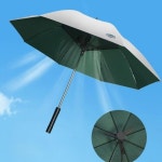 용 슈버 양산선풍기 선풍기 양우산 딥그린 장우산 : 차이나는직구원