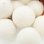 양모 건조볼 정전기 방지 빨래 건조 시간 단축 먼지 보풀 제거 세탁 보조용품 : 미닛마켓s