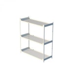 스틸선반 3단 800x250 선반장 메탈랙 80x25cm 조립식 수납랙 3단 철재 선반랙 : 든든 창고4