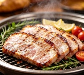 한길축산 국내산 한돈(보성녹돈) 냉장 목살(구이용) 500g : .돼지고기는 보약입니다.