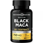210042 Mother Nature 37500mg 50x 스트렝스 페루 블랙 마카 뿌리 남성용 100프로 순수 페루아나 60캡슐 60 Count (Pack of 1)... 