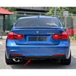 BMW 3시리즈 F30 F31 F35 M 스포츠 카본블랙 리어 범퍼 디퓨저 립 12-19 호환 : 로미MALL
