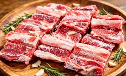 한길축산 국내산 한돈(보성녹돈) 냉장 나비 갈비(숯불구이용) 500g : .돼지고기는 보약입니다.
