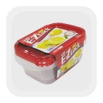 락 이지 밀폐 2개 520mL 레드 반찬 음식 : 초로기마트