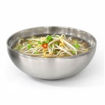 온길상점 스텐 갈비탕그릇 22cm 철그릇 이중면기 : 온길상점