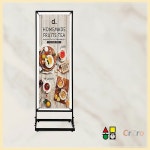 삼화 아이언배너 IB-50150B 흑색 단면인쇄 매장 광고 거치대 1개 : 가득마트