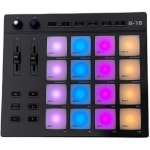 초급 음악 제작을 위한 전문가용 MIDI 패드 컨트롤러 16개의 드럼 패드와 2개의 할당 가능한 페이더 노브가 있는 비트 메이커 머신 RGB 휴대용... 