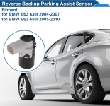 REPAIROCK No.66200143462 BMW E63 630i 04-07용 후진 백업 주차 센서 650i 05-10 블랙 보조 1대 : 룸앤트렉스