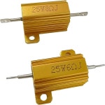 MHLRUUL 25W 50W 금속 쉘 알루미늄 저항기 3 6 8 25옴 LED 브레이크 라이트 로드 저항기(25W-6R-2PCS) 25W-6R-2PCS : 세월스토어