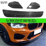 BMW X3M F97 X4M F98 2022 카본 파이버 프론트 범퍼 스플리터 디퓨저 호환 : 로미MALL