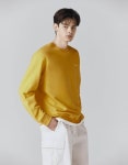 지오다노 01024510 라운드넥 기모맨투맨 심플 프린트 맨투맨 024510 7color : 이브노르