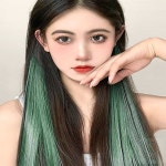 고윤나헤어클럽 | 경기클럽 헤어피스여자 붙이는가발 인모가발 카키 브릿지 헤어피스 : 경기유통클럽
