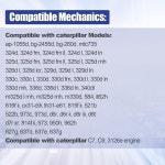 Caterpillar CAT C7 C9 326 324D FM24D FMLL L LN 325D FMM MTC735용 Black 326006 386357 이송 펌프 장착 782357 : 잔디모올