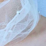 레이스 망사 목 스카프 시스루 쉬폰 목주름 가림 얇은 소재 여성 패션 액세서리 : 몽그리잡화점