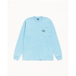 STUSSY 스투시 BASIC STÜSSY LS TEE 스카이블루 : 주나-