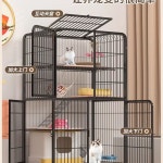 철장케이지 고양이 철창 펜스 철망 대형 캣 블랙 71x54x95 울타리 : 오앙오앙스토어