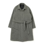 tagliatore 딸리아또레 코트 스탠드칼라 벨트 울 캐시미어 롱슬리브 무지 그레이 G3385 : 삼비비 컬렉션