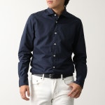 Finamore 루이지 BALI C0147 C0608 C0614 남성용 코튼 브로드 와이드 컬러 슬림핏 미들 렝스 긴팔 셔츠 3색 : 삼비비 컬렉션