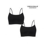 크로커다일 이너웨어 에센셜 이지핏 심리스 브라렛 2종 매트블랙 CDWBR6M40_2 982002 : 이룸4호점