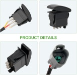 야마하 G22 G29 드라이브 전기 와이어 하네스로 플러그 앤 플레이 OEM JU2-H2917-00을 대체하는 10L0L 골프 카트 포워드 리버스 스위치... 