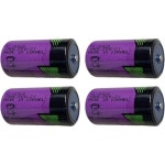 13241622 일회용 배터리 TL-5920 3.6V 8500mAh 대용량 C 사이즈 리튬 Tadiran 호환 산업용 PLC 메모리 백업 수도· 계량기용 4개... 