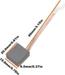 SG 스토어 1페어 DC 전기 모터 카본 브러시 900116.02 20.6x19.8x9.5mm 리슨 모터와 호환 가능 1 : 도비아마켓