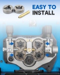 Urnkowy 2개 드라이브 롤(0.6mm-0.023 ) Miller Millermatic Welder 200 210 212 250 251 252 모델 V Groove 교체용 : 아노리