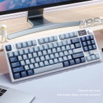 무선 기계식 블루투스 키보드 K86 3 모드 핫 스왑 가능 2.4G RGB 백라이트 개스킷 노트북 PC용 게임용 : 세컨드샵06
