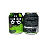 해태 봉봉 포도 캔음료 알갱이 뚱캔 238ml 24개 GST MNS : BIANT