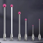 CMM 스타일러스 M3 스레드 루비 팁 프로브 1.0mm-4.0mm 텅스텐 스틸 로드 L21-L50mm 길이 CNC용 3D 좌표 측정 액세서리 H3551... 