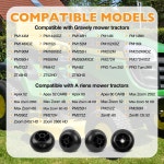 잔디 깎는 기계용 데크 휠 03905900 두피 방지 Ariens Gravely Mower Tractors 00473600 06200321 00473800 애프터마켓 더블 키트 2...