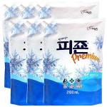 피죤 섬유유연제 블루비앙카 2100ml 6개/세탁세제 피존 - : 에이티씨홀딩스