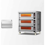 컨벡션 오븐대형 데크 전기 오븐6 메모리 메뉴타이머 설정3단 3베이킹 트레이 13.2KW 0400 ℃ 조절 가능한 레스토랑 주방 베이커리 : 모드 온