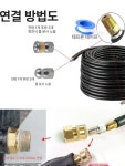 하수구 청소 호스 전용 플러그 청소기 고압 변기 키트 배수 노즐 막힘 분사 하수관 압력 : Jupiter Store