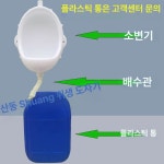 간이 소변기 벽걸이형 플라스틱 캠핑 소형 캠핑장 이동식 흰색 변기 공중 농막 공중화장실 : Jupiter Store