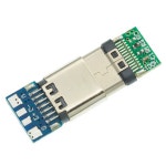 PLR 10개 타입 C 커넥터 24핀 남성/여성 리셉터클 어댑터 납땜용 와이어&케이블 USB 3.1 소켓 24 지원 PCB 보드 5Set Male Female... 