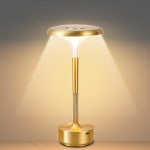 다이스빌 간접 조명 스타일리시 테이블 램프 무선 독서등 침대 옆 LED 3가지 색상 모드 스텝리스 디밍 터치 센서 눈 친화적 USB 충전식 스탠드... 