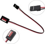 2Pcs 200mm JR 수신기 배전선 /8 /0 /6 RC 카 크롤러 트럭용 서보 익스텐션 파워 스플리터 케이블 LED 루프 라이트 윈치 냉각 팬 ESC 배터리... 
