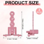 MARRTEUM 3Pcs 뜨개질 기계 텐셔너 Sentro 22 32 40 48 기계와 호환되는 안정적인 니트 교체 로드 어댑터 액세서리(핑크) : 더브릭샵